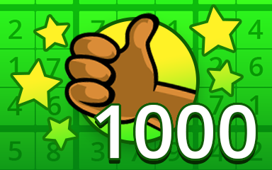No Mistake 1000 Badge - Pogo Daily Sudoku No Mistake 1000 Badge - Pogo Daily Sudoku