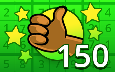 No Mistake 150 Badge - Pogo Daily Sudoku No Mistake 150 Badge - Pogo Daily Sudoku