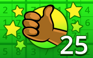 No Mistake 25 Badge - Pogo Daily Sudoku No Mistake 25 Badge - Pogo Daily Sudoku