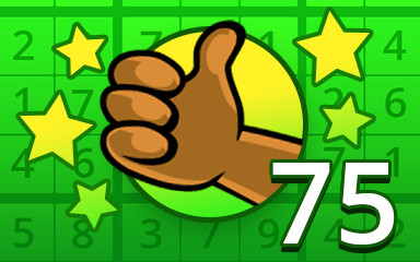 No Mistake 75 Badge - Pogo Daily Sudoku No Mistake 75 Badge - Pogo Daily Sudoku