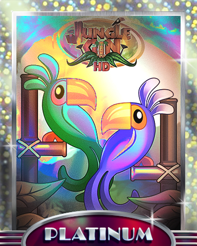 Parrot Pair Platinum Badge - Jungle Gin HD Parrot Pair Platinum Badge - Jungle Gin HD