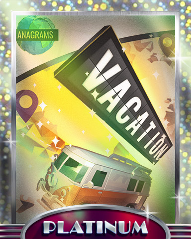 Anagrams Vacation Platinum Badge - Anagrams Anagrams Vacation Platinum Badge - Anagrams