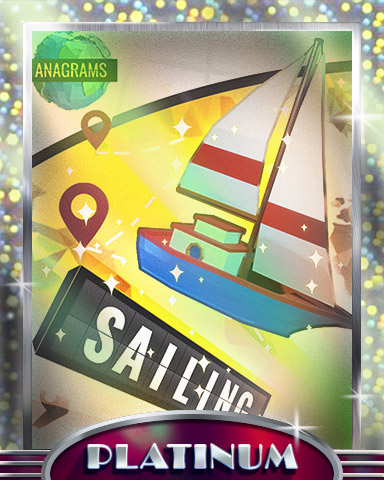 Anagrams Sailing Platinum Badge - Anagrams Anagrams Sailing Platinum Badge - Anagrams