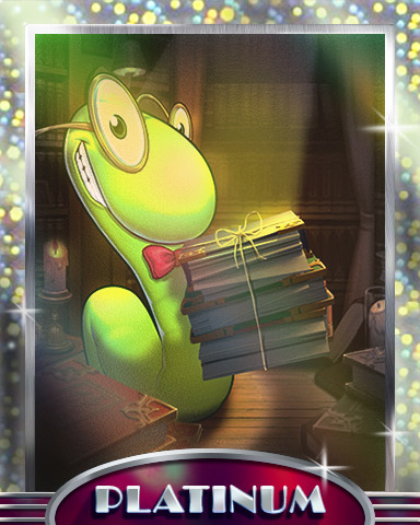 Light Reading Platinum Badge - Bookworm HD Light Reading Platinum Badge - Bookworm HD