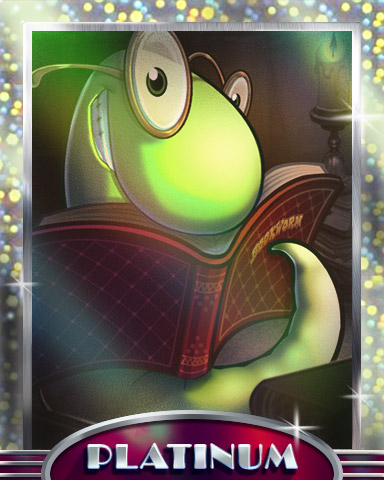 Reading For Dinner Platinum Badge - Bookworm HD Reading For Dinner Platinum Badge - Bookworm HD