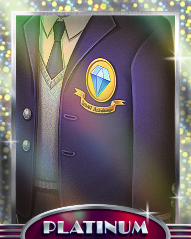 Upper Classman Platinum Badge - Jewel Academy Upper Classman Platinum Badge - Jewel Academy