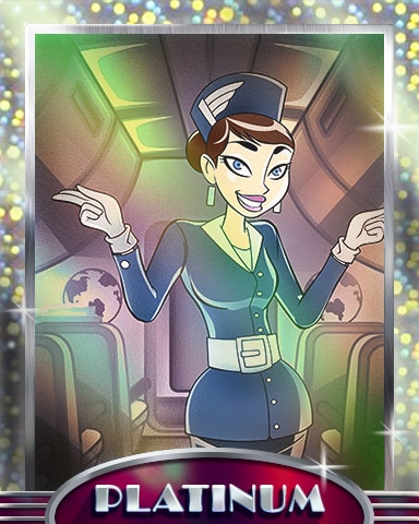 Prepared For Takeoff Platinum Badge - Jet Set Solitaire Prepared For Takeoff Platinum Badge - Jet Set Solitaire