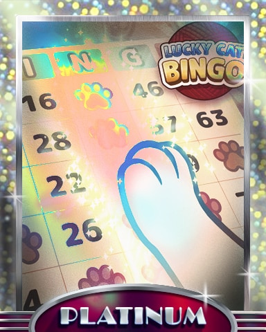 Lucky Cat Paw Daub Platinum Badge - Lucky Cat Bingo Lucky Cat Paw Daub Platinum Badge - Lucky Cat Bingo