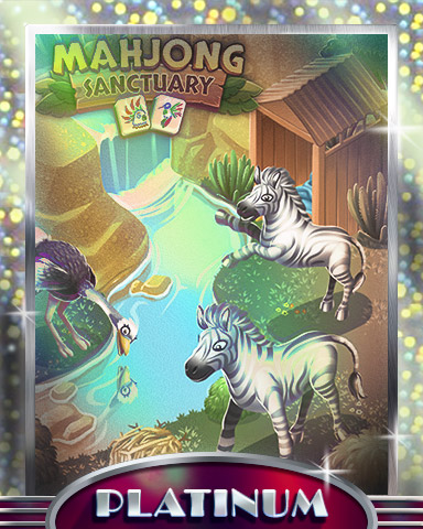 Zebras & Ostriches Platinum Badge - Mahjong Sanctuary Zebras & Ostriches Platinum Badge - Mahjong Sanctuary