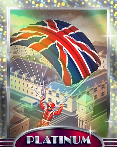 Just Dropping In Platinum Badge - Postcards From Britain Just Dropping In Platinum Badge - Postcards From Britain
