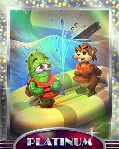Soggy Saguaro Platinum Badge - Poppit!™ HD Soggy Saguaro Platinum Badge - Poppit!™ HD
