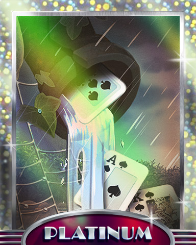 Soggy Spades Platinum Badge - Rainy Day Spider Solitaire HD Soggy Spades Platinum Badge - Rainy Day Spider Solitaire HD