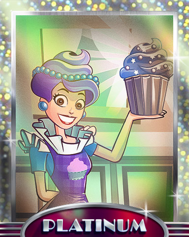 Colossal Cupcake Platinum Badge - Sweet Tooth Town Colossal Cupcake Platinum Badge - Sweet Tooth Town