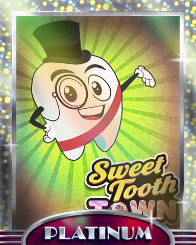 Mayor Toothy Platinum Badge - Sweet Tooth Town Mayor Toothy Platinum Badge - Sweet Tooth Town
