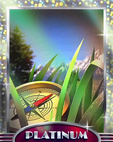 Keep Yer Eyes Peeled Platinum Badge - Vanishing Trail Keep Yer Eyes Peeled Platinum Badge - Vanishing Trail