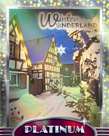 Village Night Platinum Badge - Winter Wonderland Village Night Platinum Badge - Winter Wonderland