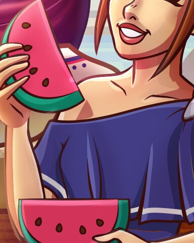 Opulent Fruit Fest G3 Badge - Jet Set Solitaire Opulent Fruit Fest G3 Badge - Jet Set Solitaire