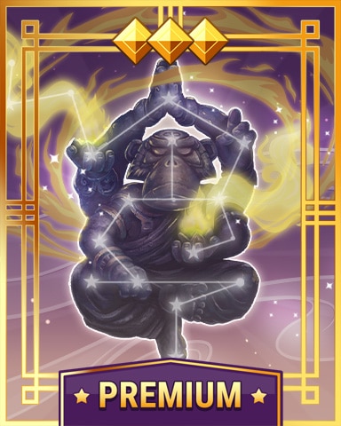 Pogo Ignara The Flamekeeper Prestige Premium Gold Badge