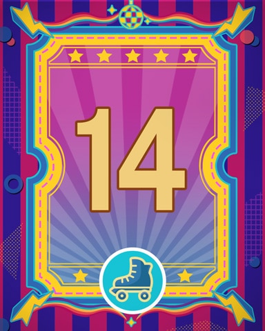 Roller Disco 14 Badge - Quinn's Aquarium Roller Disco 14 Badge - Quinn's Aquarium