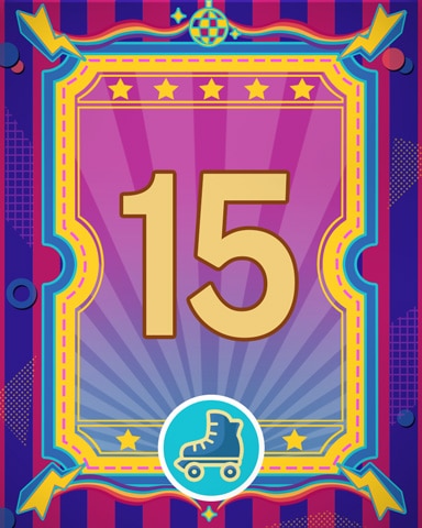 Roller Disco 15 Badge - Quinn's Aquarium Roller Disco 15 Badge - Quinn's Aquarium