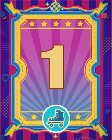 Roller Disco 1 Badge - Word Whomp HD Roller Disco 1 Badge - Word Whomp HD