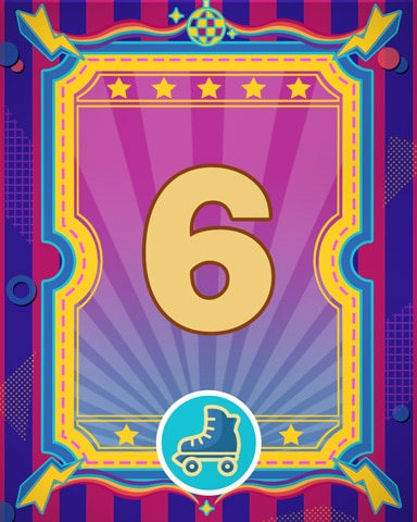 Roller Disco 6 Badge - Mahjong Sanctuary Roller Disco 6 Badge - Mahjong Sanctuary