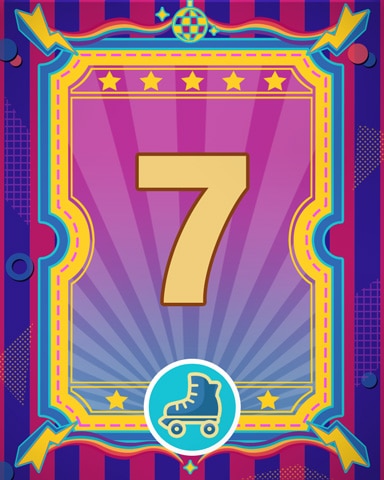 Roller Disco 7 Badge - World Class Solitaire HD Roller Disco 7 Badge - World Class Solitaire HD