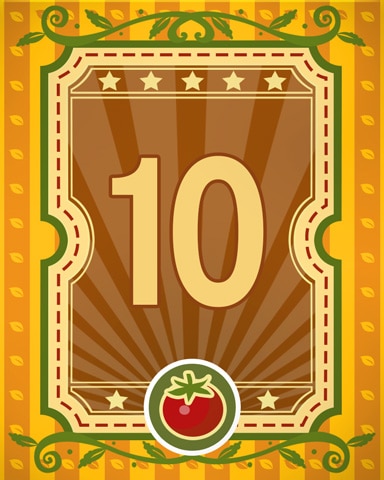 Garden Fresh 10 Badge - Sweet Tooth Town Garden Fresh 10 Badge - Sweet Tooth Town