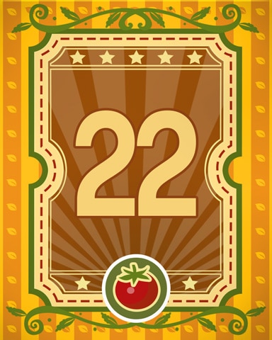 Garden Fresh 22 Badge - Snowbird Solitaire
