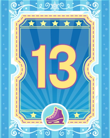 Pogo On Ice 13 Badge - Jet Set Solitaire
