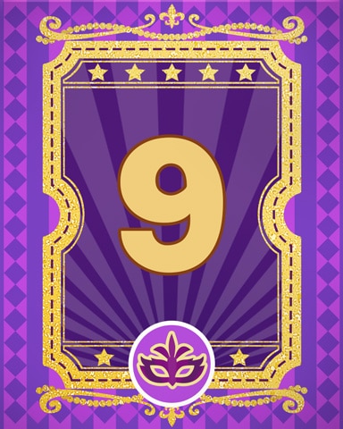 Jazzy Jubilee 9 Badge - Poppit! Bingo Jazzy Jubilee 9 Badge - Poppit! Bingo
