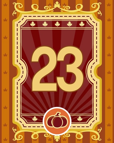 Harvest Feast 23 Badge - Jet Set Solitaire Harvest Feast 23 Badge - Jet Set Solitaire
