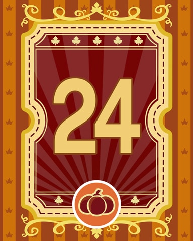 Harvest Feast 24 Badge - Jet Set Solitaire Harvest Feast 24 Badge - Jet Set Solitaire