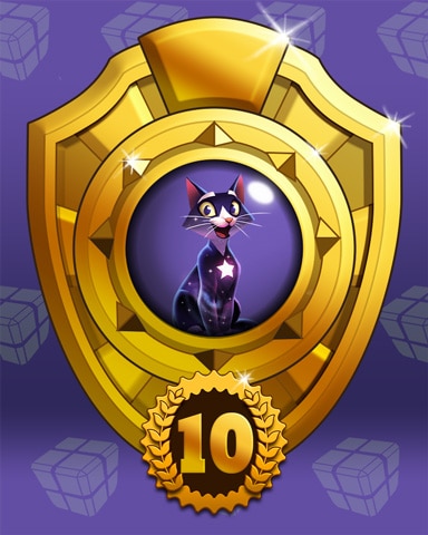 Fast Like Felis Lap 10 Badge - Bejeweled Stars Fast Like Felis Lap 10 Badge - Bejeweled Stars