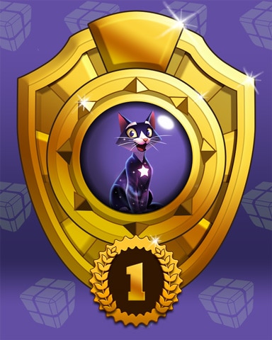 Fast Like Felis Lap 1 Badge - Bejeweled Stars Fast Like Felis Lap 1 Badge - Bejeweled Stars