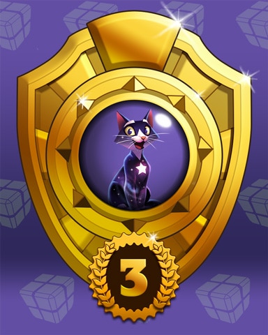 Fast Like Felis Lap 3 Badge - Bejeweled Stars Fast Like Felis Lap 3 Badge - Bejeweled Stars
