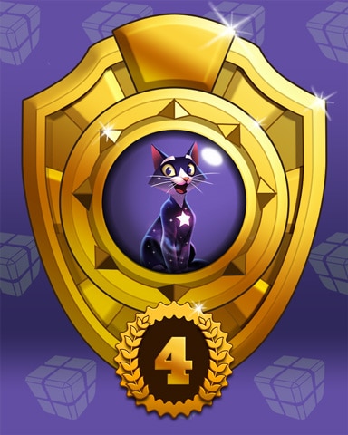 Fast Like Felis Lap 4 Badge - Bejeweled Stars Fast Like Felis Lap 4 Badge - Bejeweled Stars