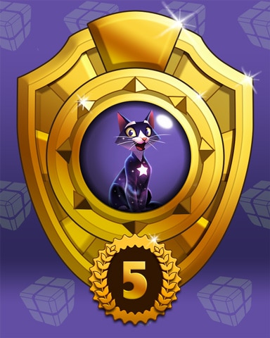Fast Like Felis Lap 5 Badge - Bejeweled Stars Fast Like Felis Lap 5 Badge - Bejeweled Stars