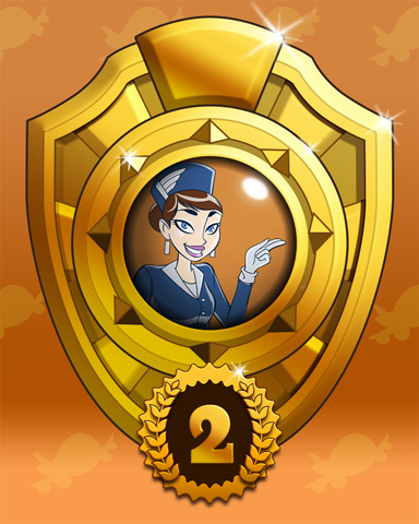 Sky Sprint Leg 2 Badge - Jet Set Solitaire Sky Sprint Leg 2 Badge - Jet Set Solitaire