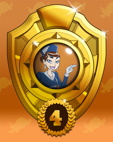 Sky Sprint Leg 4 Badge - Jet Set Solitaire Sky Sprint Leg 4 Badge - Jet Set Solitaire