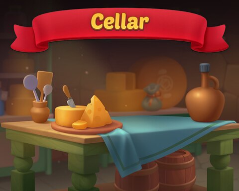 Cheese Cellar Badge - Solitaire Home Story Cheese Cellar Badge - Solitaire Home Story
