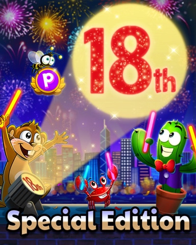 Pogo Club Time Rewards Year 18 Badge Pogo Club Time Rewards Year 18 Badge