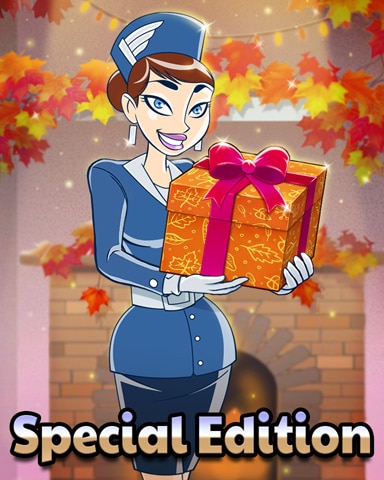 Pam's Fall Gift Badge - Jet Set Solitaire Pam's Fall Gift Badge - Jet Set Solitaire