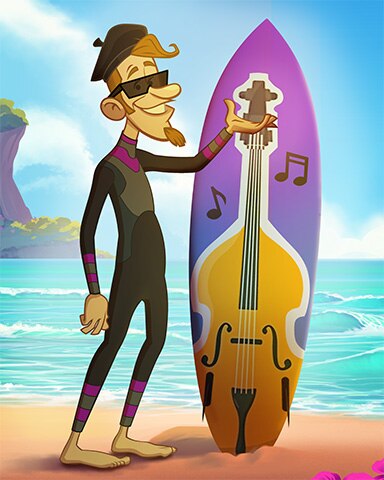 Pogo Beatnik In The Surfing Competition Badge Pogo Beatnik In The Surfing Competition Badge