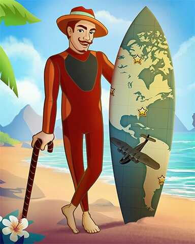 Pogo King Of Diamonds In The Surfing Competition Badge