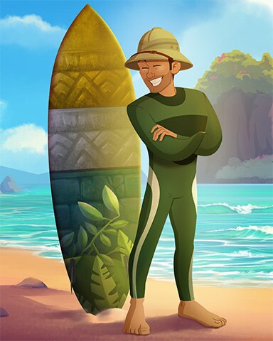 Pogo Tex In The Surfing Competition Badge Pogo Tex In The Surfing Competition Badge