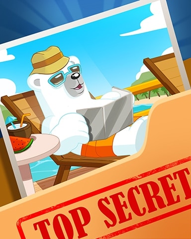 Pogo Beachside Bearnard Top Secret Badge