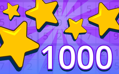 Stars 1000 Badge - Pogo Daily Sudoku Stars 1000 Badge - Pogo Daily Sudoku