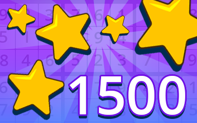 Stars 1500 Badge - Pogo Daily Sudoku Stars 1500 Badge - Pogo Daily Sudoku
