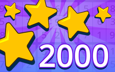 Stars 2000 Badge - Pogo Daily Sudoku Stars 2000 Badge - Pogo Daily Sudoku